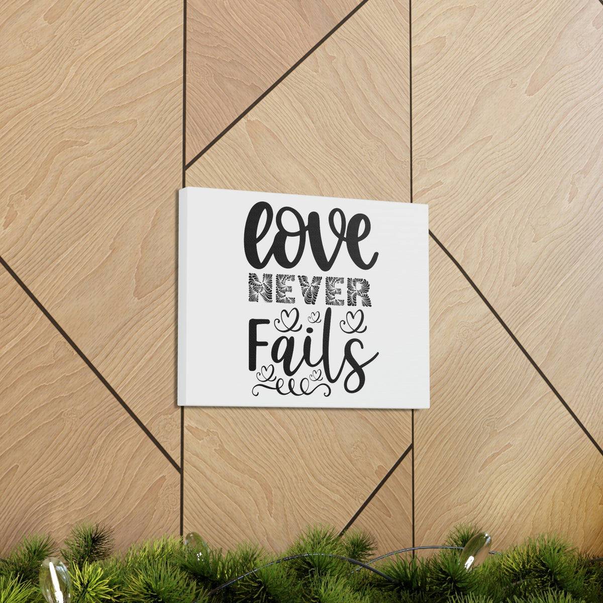Scripture Walls Love Never Fails Psalm 86:15 Christian Wall Art Print Ready to Hang Unframed-Express Your Love Gifts