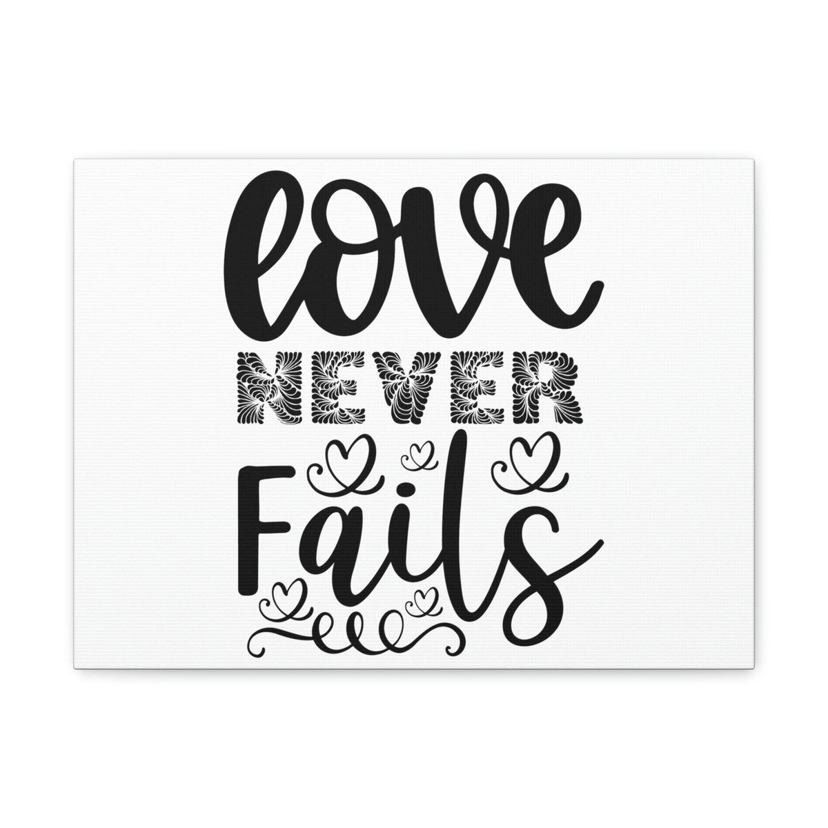 Scripture Walls Love Never Fails Psalm 86:15 Christian Wall Art Print Ready to Hang Unframed-Express Your Love Gifts