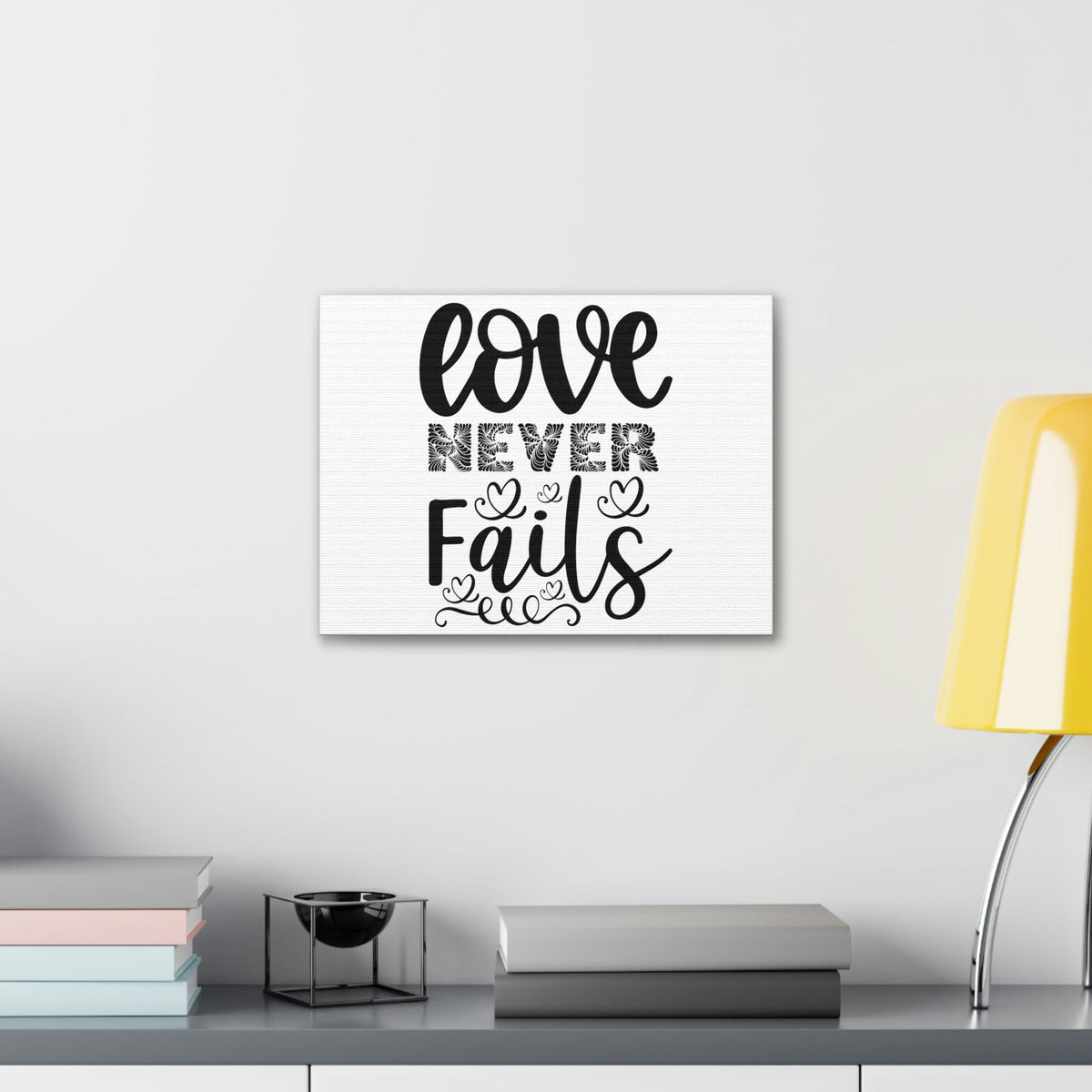 Scripture Walls Love Never Fails Psalm 86:15 Christian Wall Art Print Ready to Hang Unframed-Express Your Love Gifts