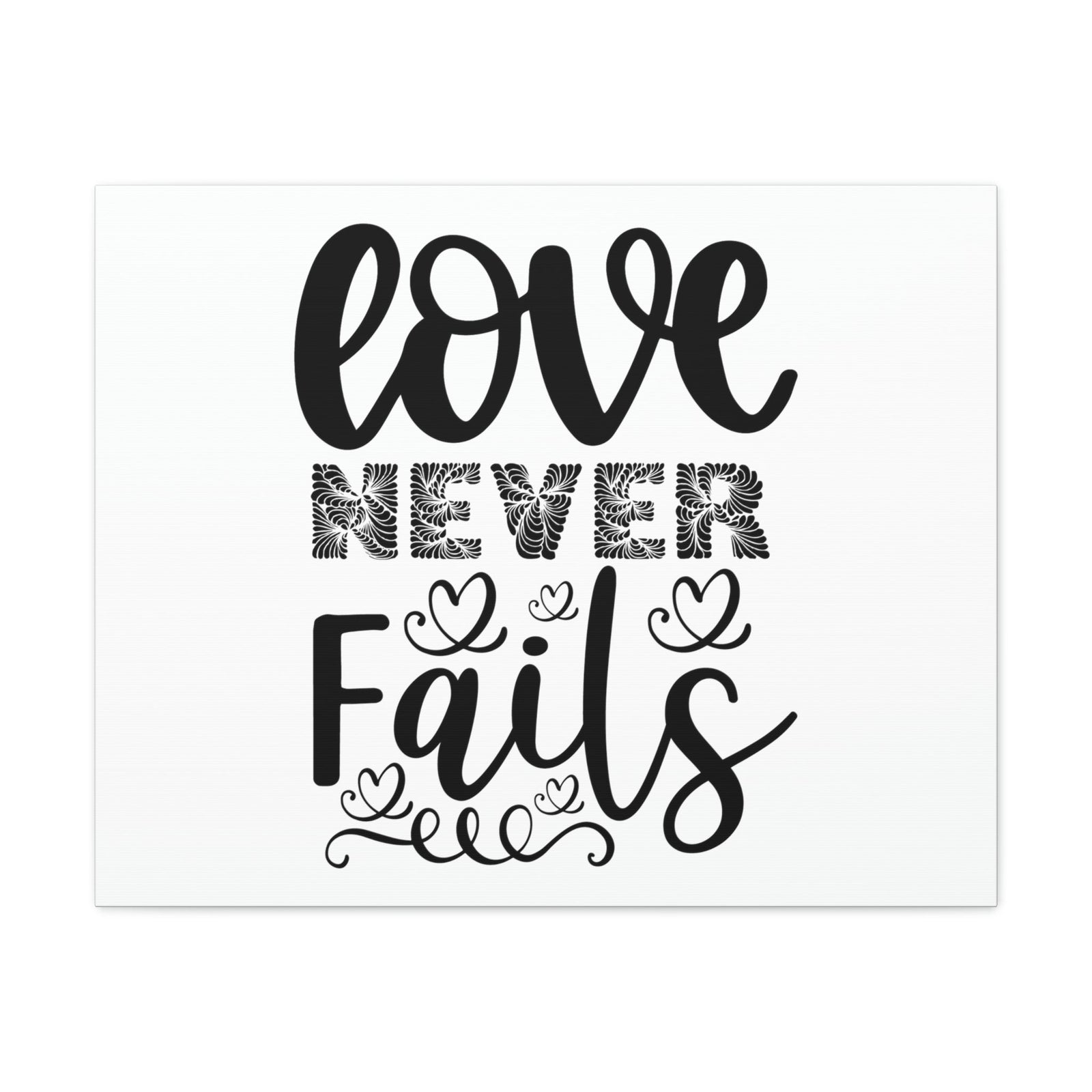 Scripture Walls Love Never Fails Psalm 86:15 Christian Wall Art Print Ready to Hang Unframed-Express Your Love Gifts