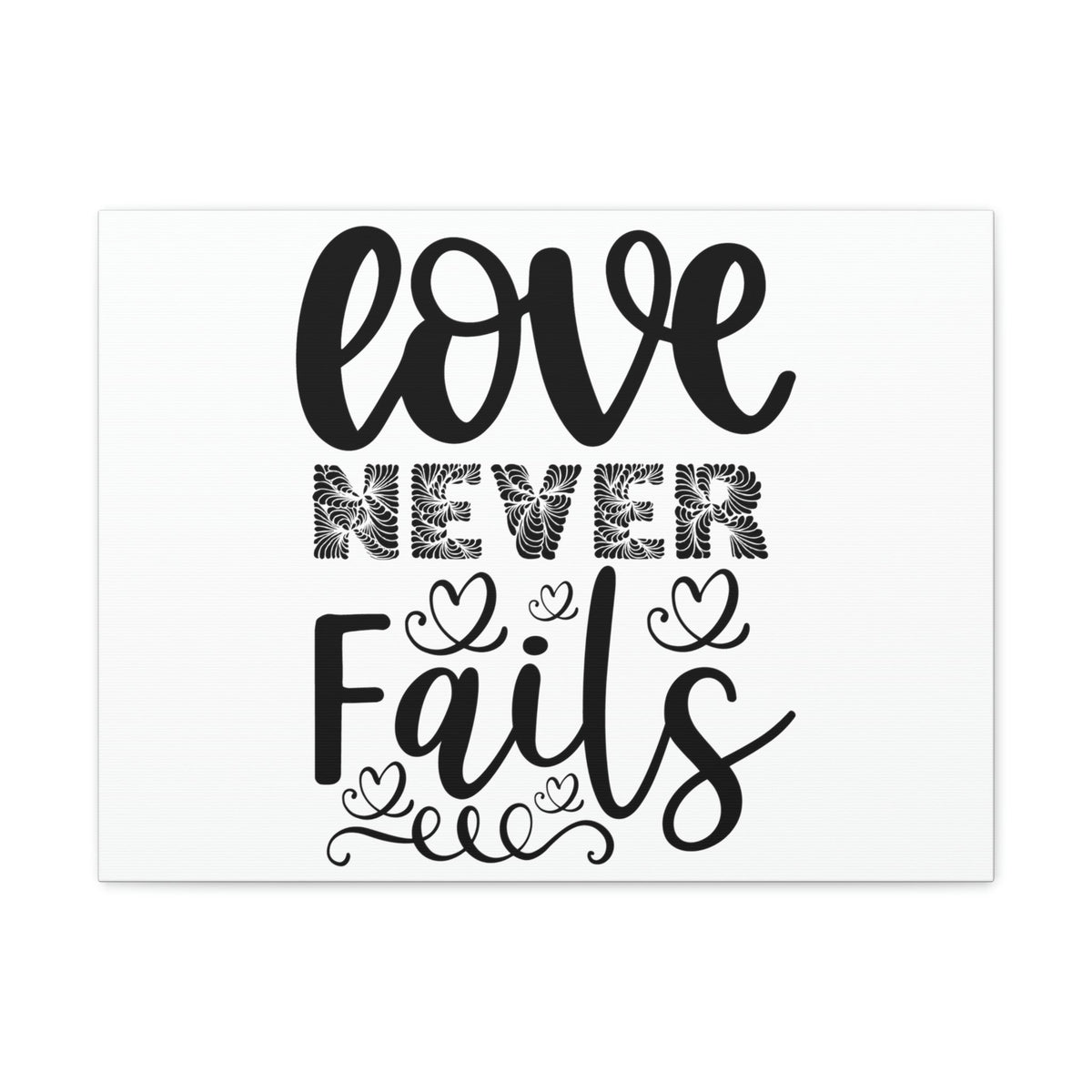 Scripture Walls Love Never Fails Psalm 86:15 Christian Wall Art Print Ready to Hang Unframed-Express Your Love Gifts
