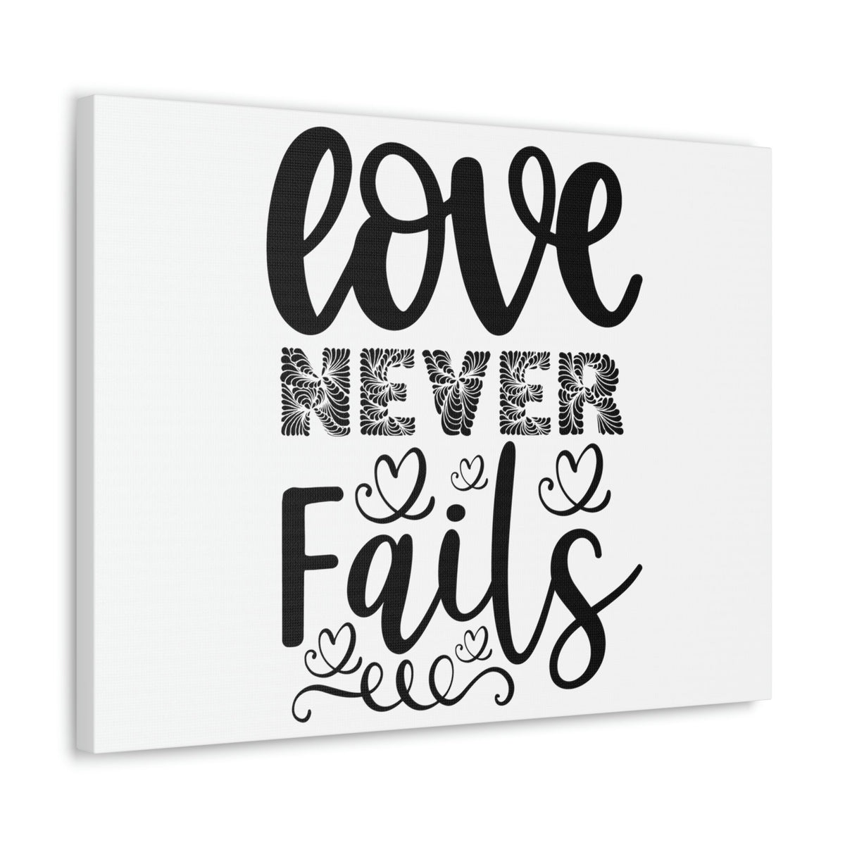 Scripture Walls Love Never Fails Psalm 86:15 Christian Wall Art Print Ready to Hang Unframed-Express Your Love Gifts