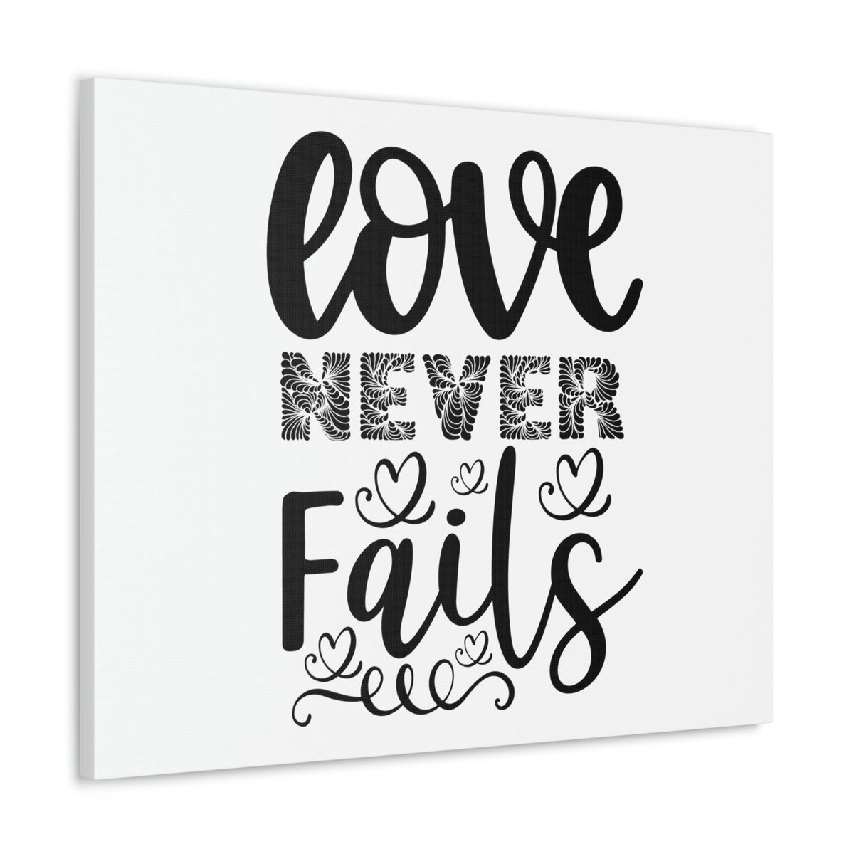 Scripture Walls Love Never Fails Psalm 86:15 Christian Wall Art Print Ready to Hang Unframed-Express Your Love Gifts