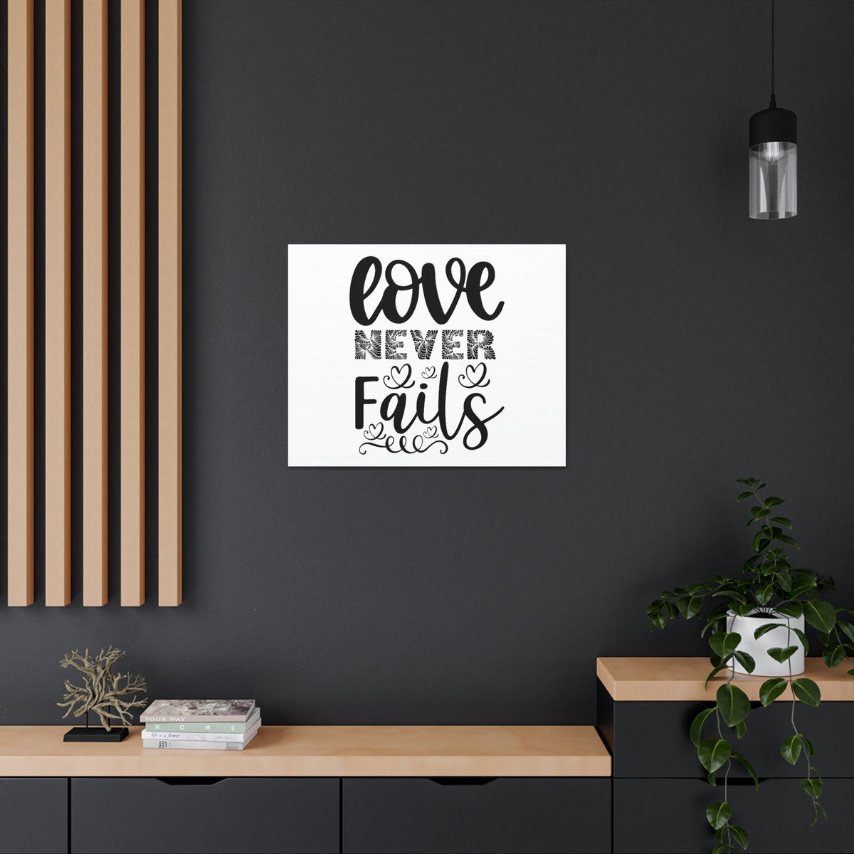 Scripture Walls Love Never Fails Psalm 86:15 Christian Wall Art Print Ready to Hang Unframed-Express Your Love Gifts