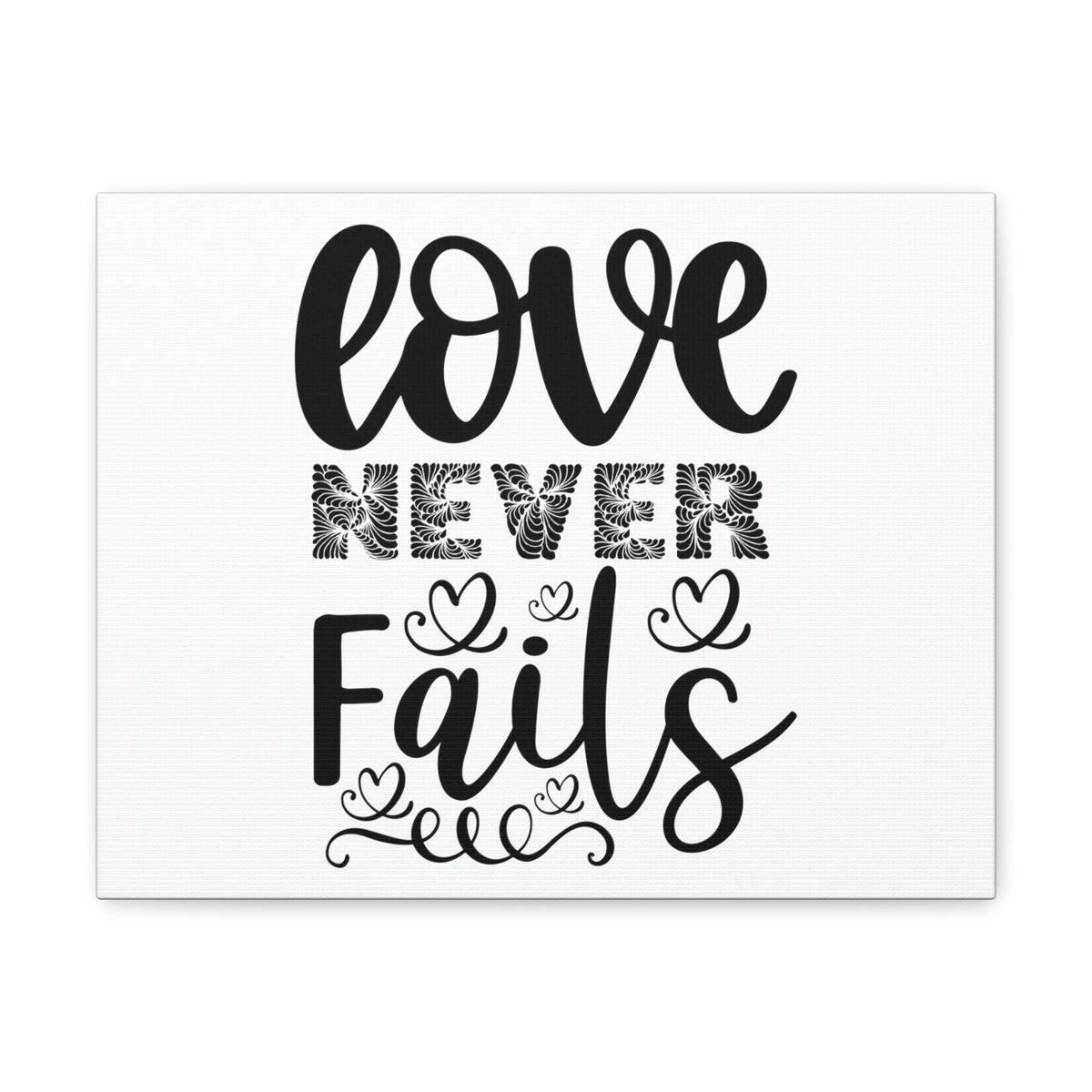 Scripture Walls Love Never Fails Psalm 86:15 Christian Wall Art Print Ready to Hang Unframed-Express Your Love Gifts