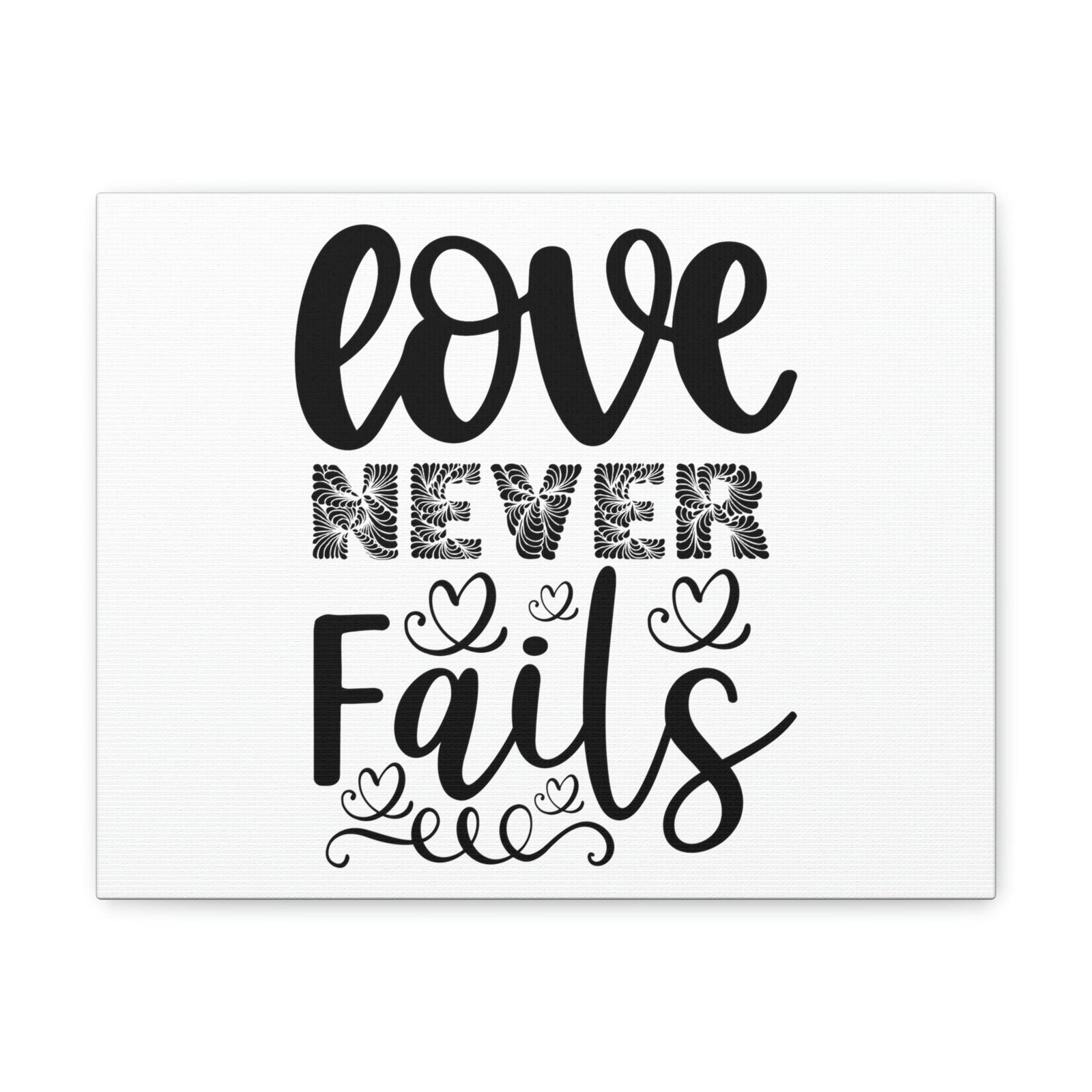 Scripture Walls Love Never Fails Psalm 86:15 Christian Wall Art Print Ready to Hang Unframed-Express Your Love Gifts