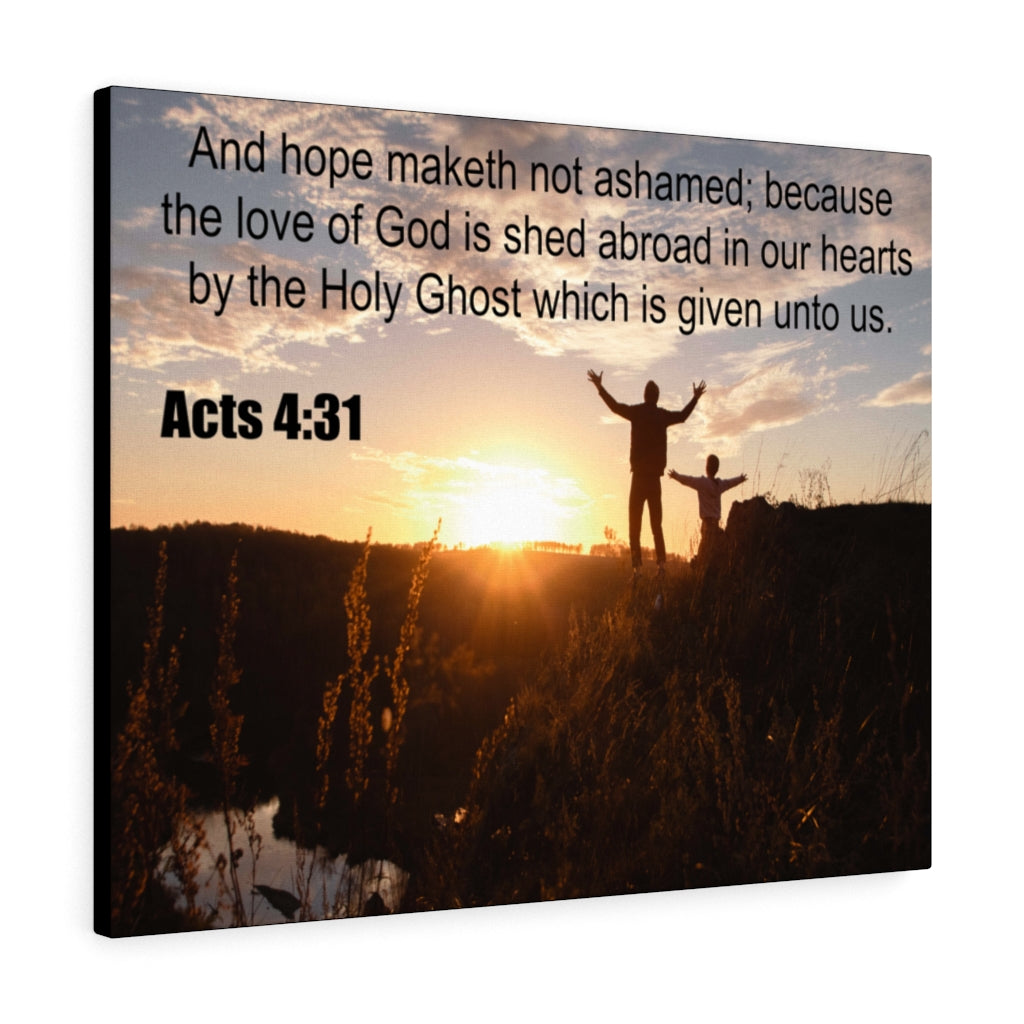Scripture Walls Love of God Acts 4:31 Christian Wall Art Print Ready to Hang Unframed-Express Your Love Gifts