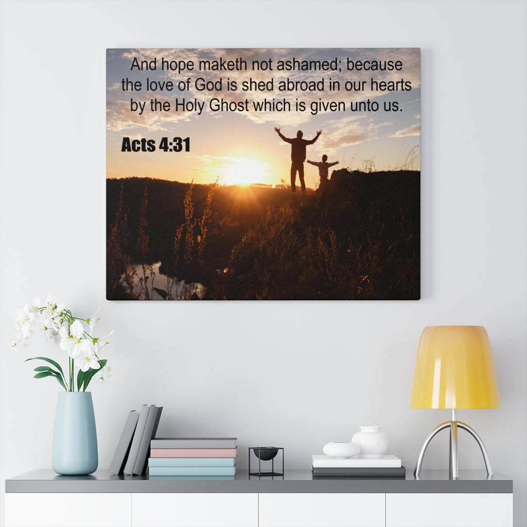 Scripture Walls Love of God Acts 4:31 Christian Wall Art Print Ready to Hang Unframed-Express Your Love Gifts