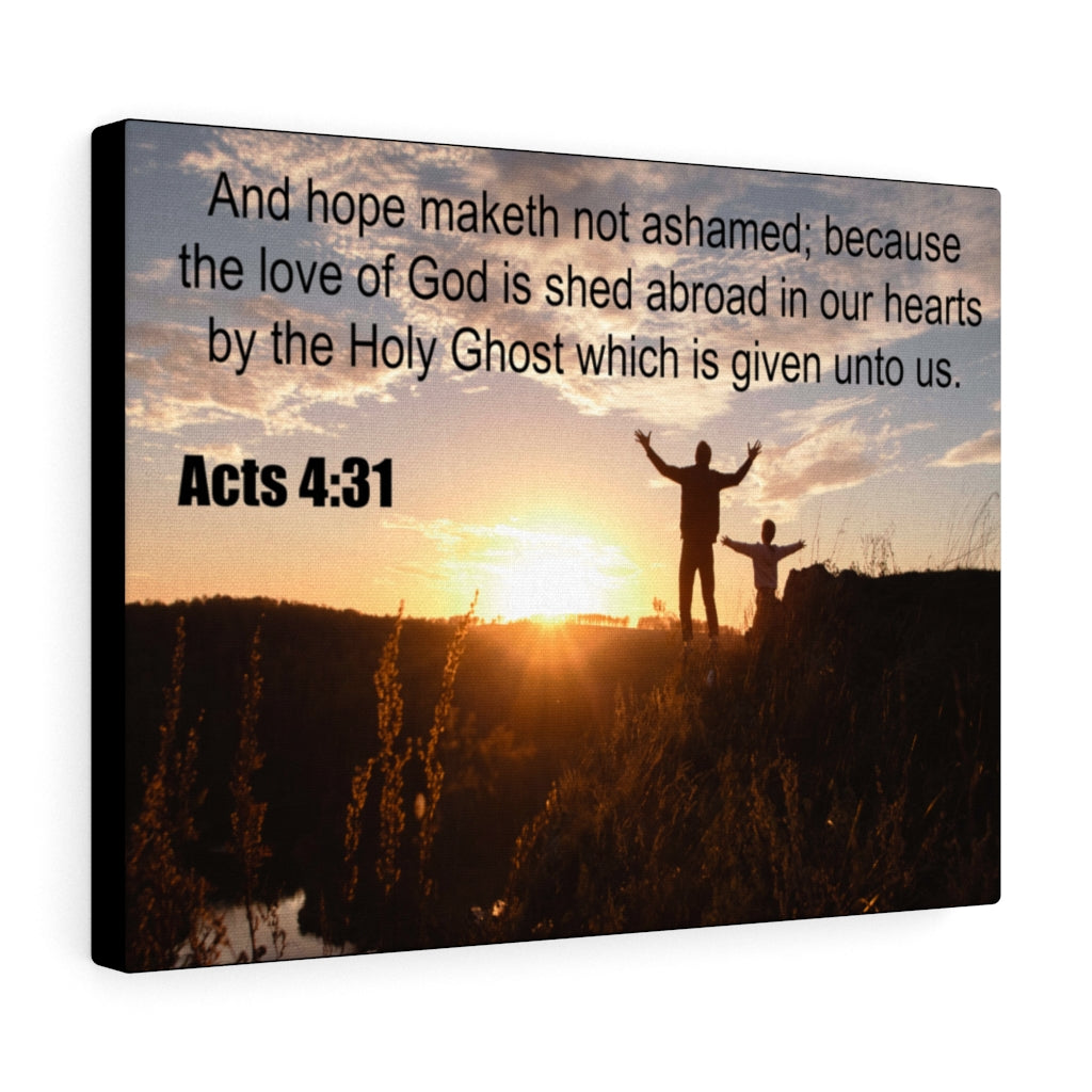Scripture Walls Love of God Acts 4:31 Christian Wall Art Print Ready to Hang Unframed-Express Your Love Gifts