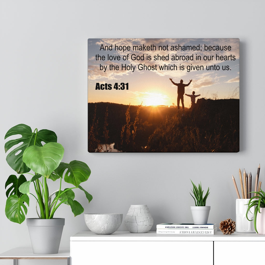 Scripture Walls Love of God Acts 4:31 Christian Wall Art Print Ready to Hang Unframed-Express Your Love Gifts