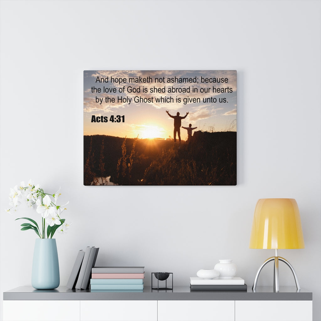 Scripture Walls Love of God Acts 4:31 Christian Wall Art Print Ready to Hang Unframed-Express Your Love Gifts
