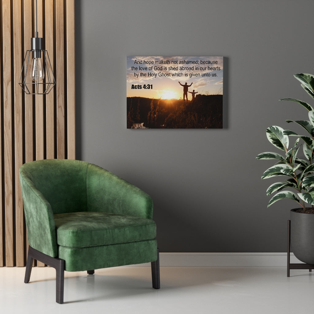 Scripture Walls Love of God Acts 4:31 Christian Wall Art Print Ready to Hang Unframed-Express Your Love Gifts
