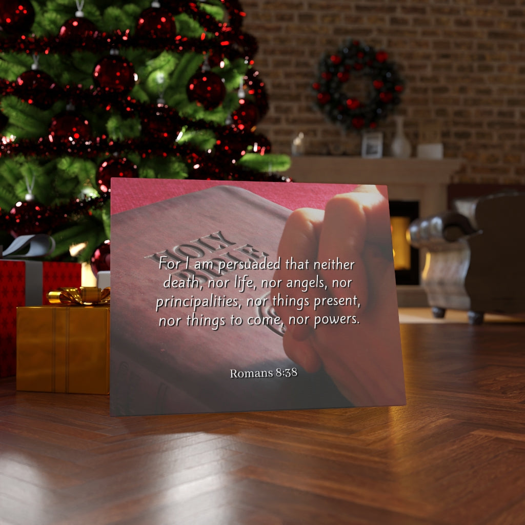 Scripture Walls Love Of God Romans 8:38 Bible Verse Canvas Christian Wall Art Ready to Hang Unframed-Express Your Love Gifts