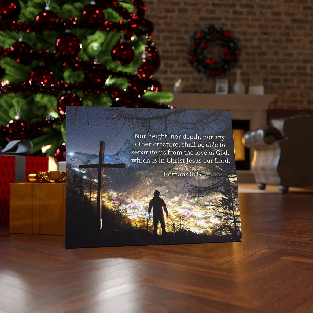 Scripture Walls Love of God Romans 8:39 Bible Verse Canvas Christian Wall Art Ready to Hang Unframed-Express Your Love Gifts
