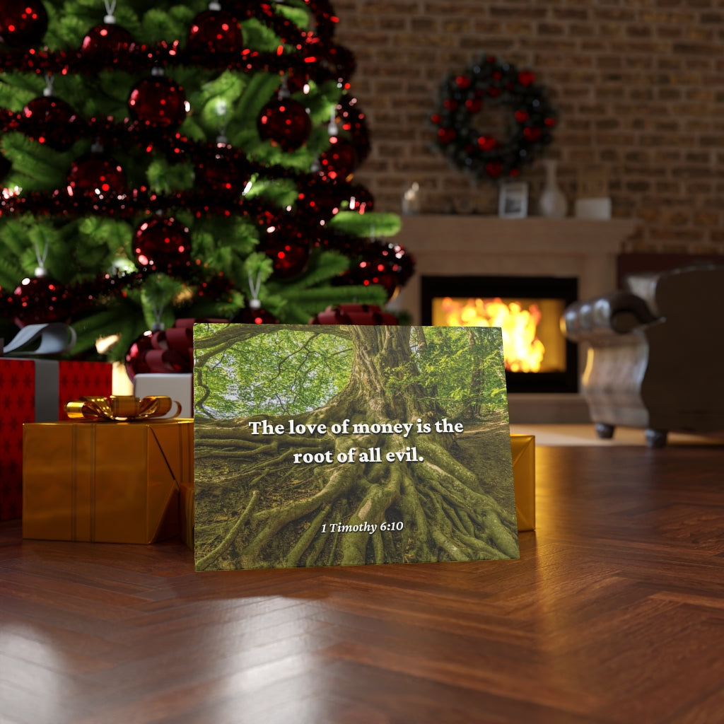 Scripture Walls Love Of Money 1 Timothy 6:10 Bible Verse Canvas Christian Wall Art Ready to Hang Unframed-Express Your Love Gifts