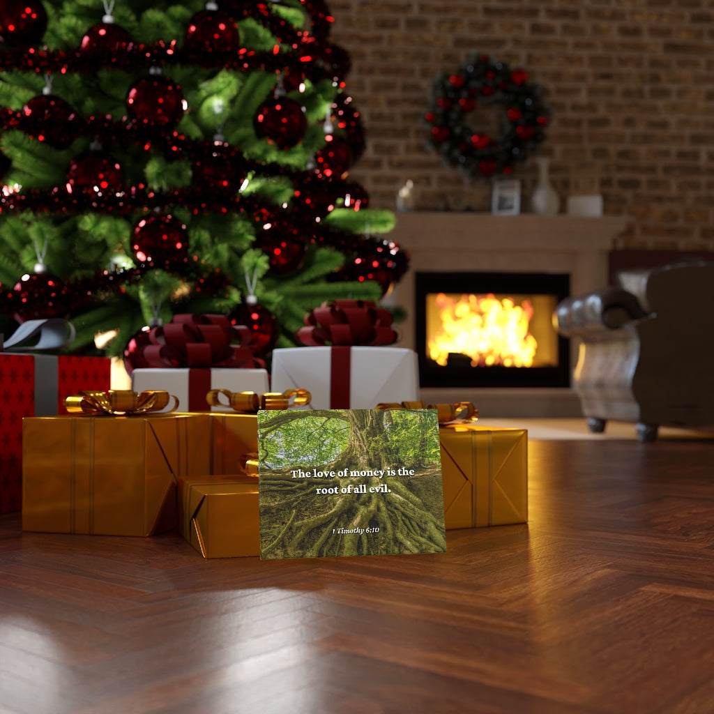 Scripture Walls Love Of Money 1 Timothy 6:10 Bible Verse Canvas Christian Wall Art Ready to Hang Unframed-Express Your Love Gifts