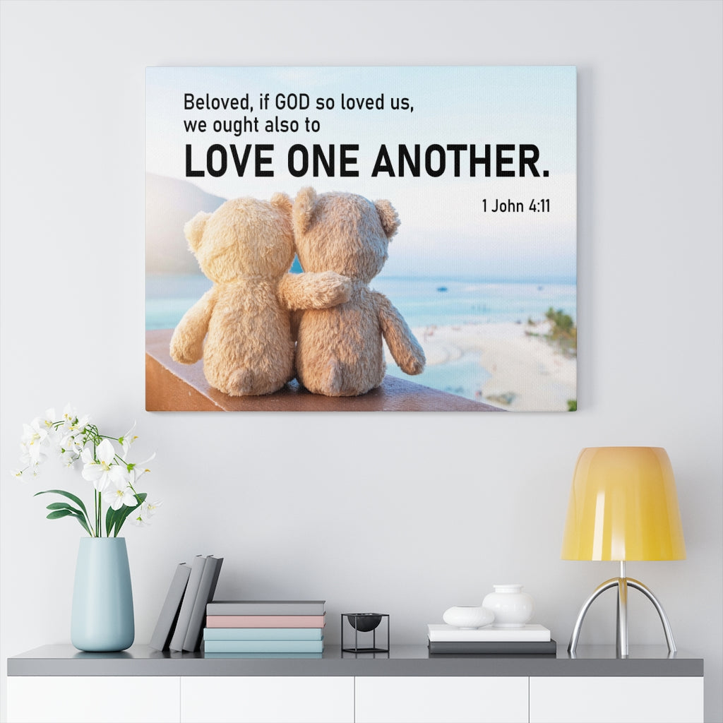 Scripture Walls Love One Another 1 John 4:11 Wall Art Christian Home Decor Unframed-Express Your Love Gifts