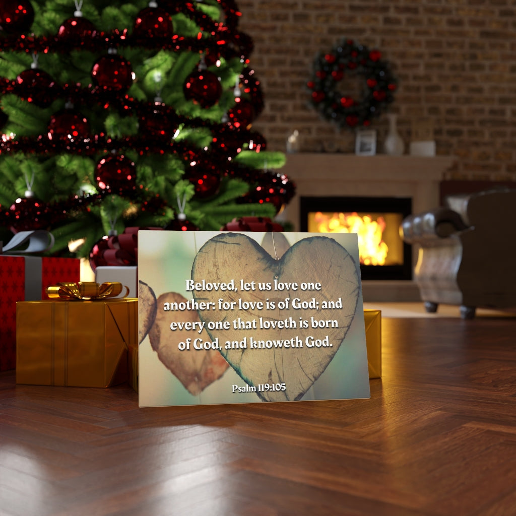 Scripture Walls Love One Another 1 John 4:7 Bible Verse Canvas Christian Wall Art Ready to Hang Unframed-Express Your Love Gifts