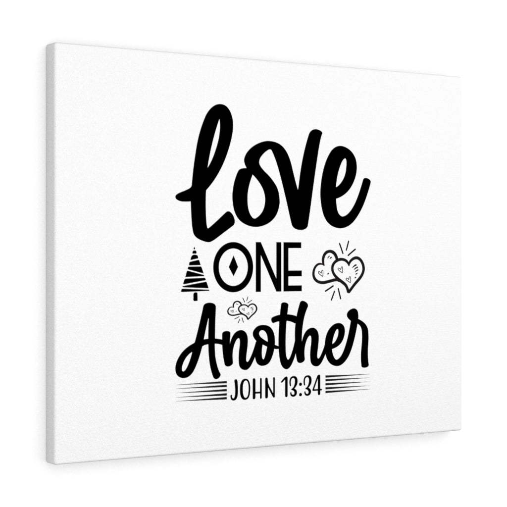 Scripture Walls Love One Another John 13:34 Bible Verse Canvas Christian Wall Art Ready to Hang Unframed-Express Your Love Gifts