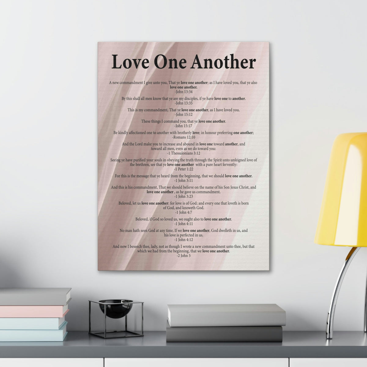 Scripture Walls Love One Another John 13:34 Christian Wall Art Ready to Hang Unframed-Express Your Love Gifts