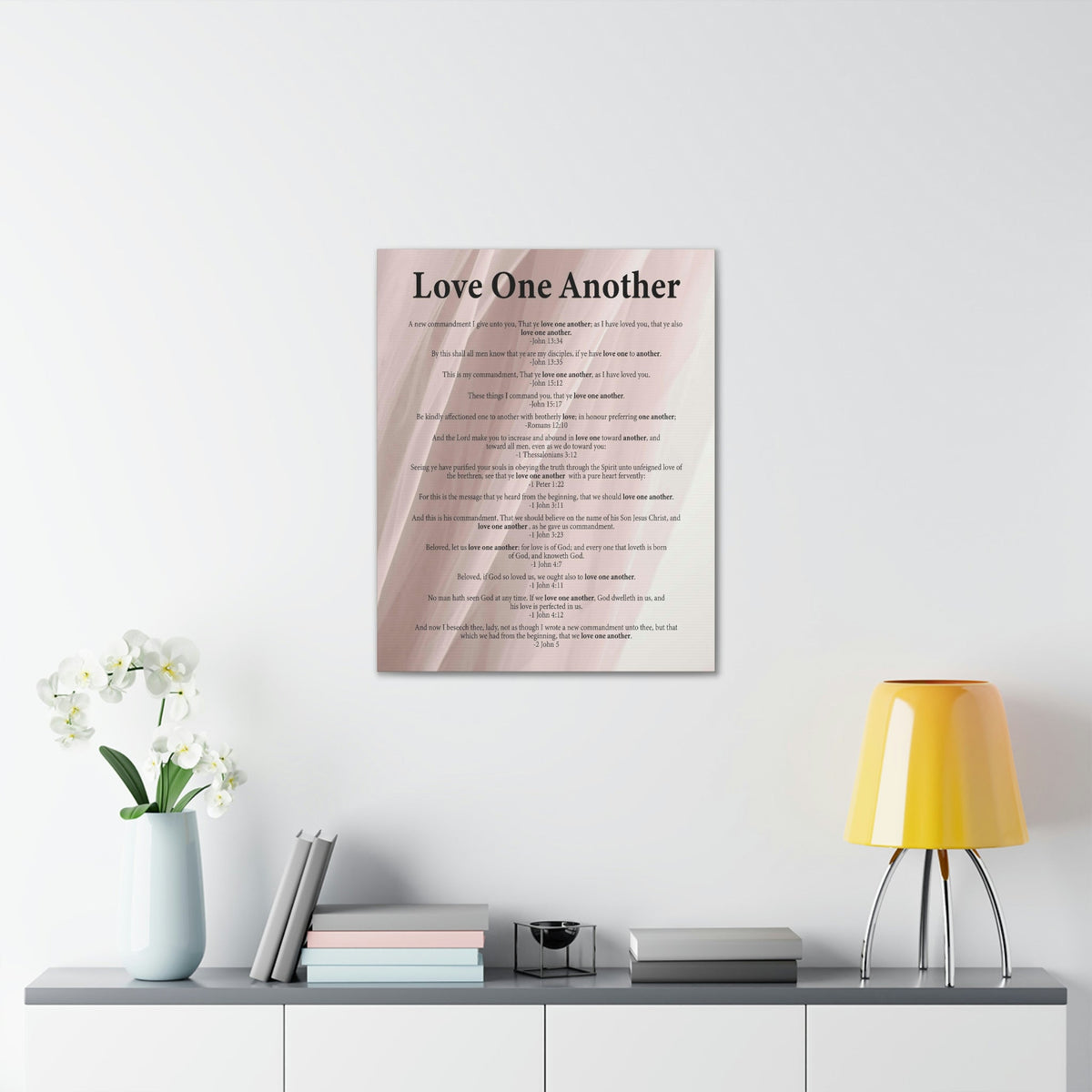 Scripture Walls Love One Another John 13:34 Christian Wall Art Ready to Hang Unframed-Express Your Love Gifts