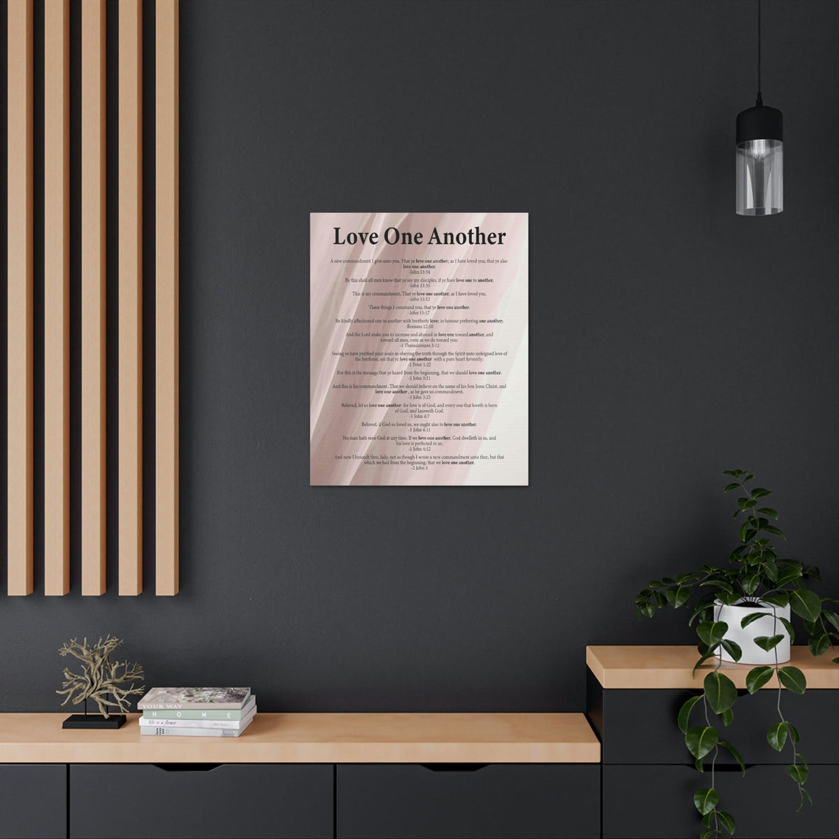 Scripture Walls Love One Another John 13:34 Christian Wall Art Ready to Hang Unframed-Express Your Love Gifts