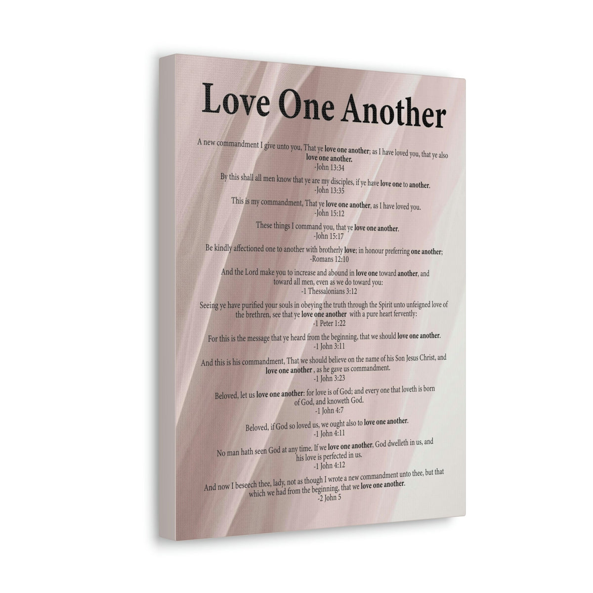 Scripture Walls Love One Another John 13:34 Christian Wall Art Ready to Hang Unframed-Express Your Love Gifts