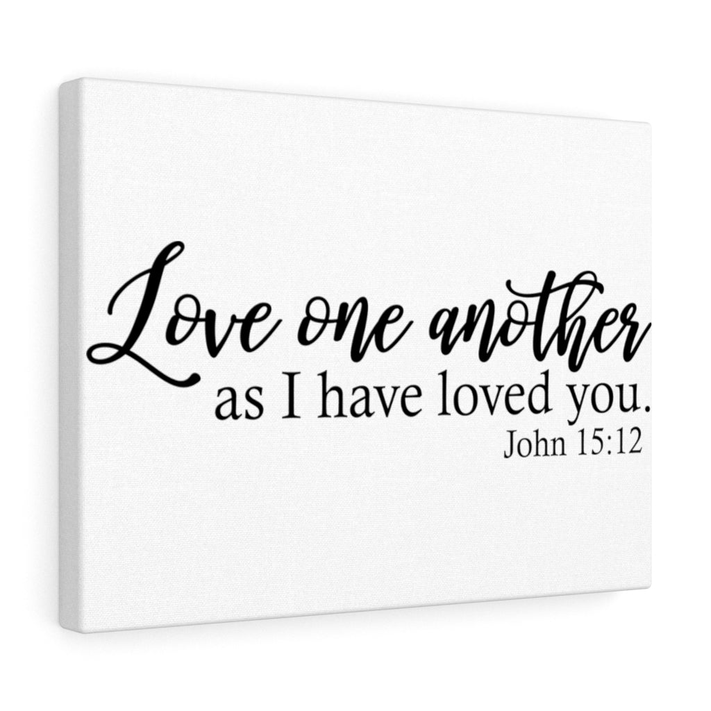 Scripture Walls Love One Another John 15:12 Bible Verse Canvas Christian Wall Art Ready to Hang Unframed-Express Your Love Gifts