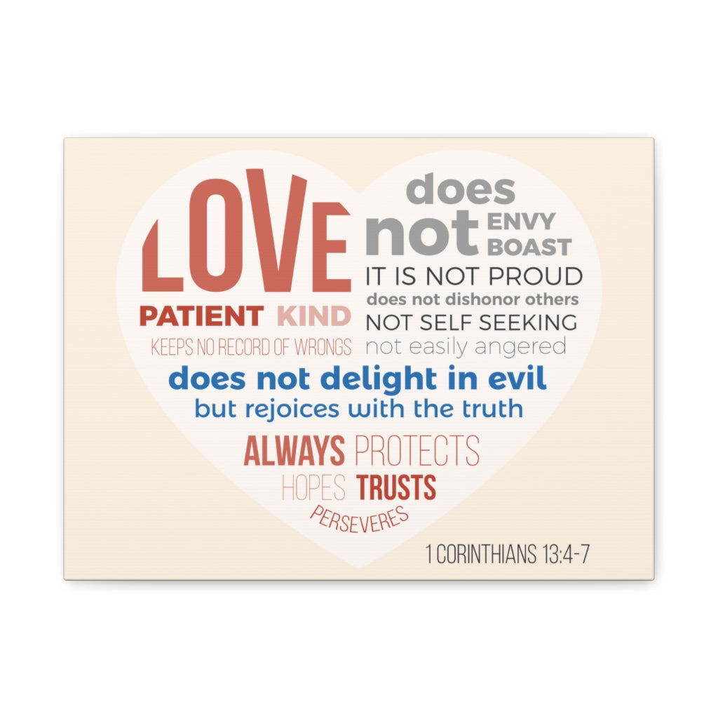 Scripture Walls Love Patient Kind 1 Corinthians 13:4-7 Christian Wall Art Bible Verse Print Ready To Hang Unframed-Express Your Love Gifts