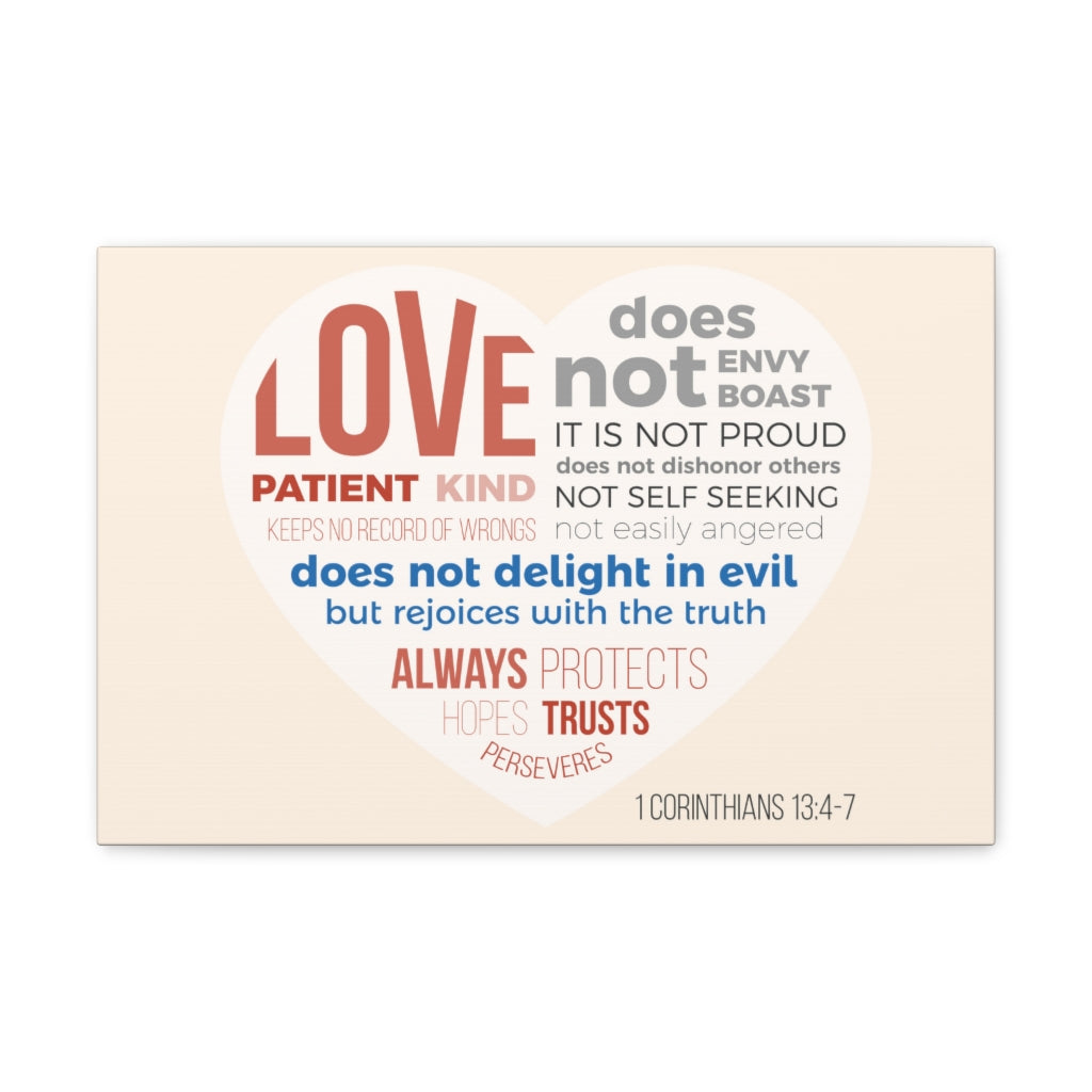 Scripture Walls Love Patient Kind 1 Corinthians 13:4-7 Christian Wall Art Bible Verse Print Ready To Hang Unframed-Express Your Love Gifts