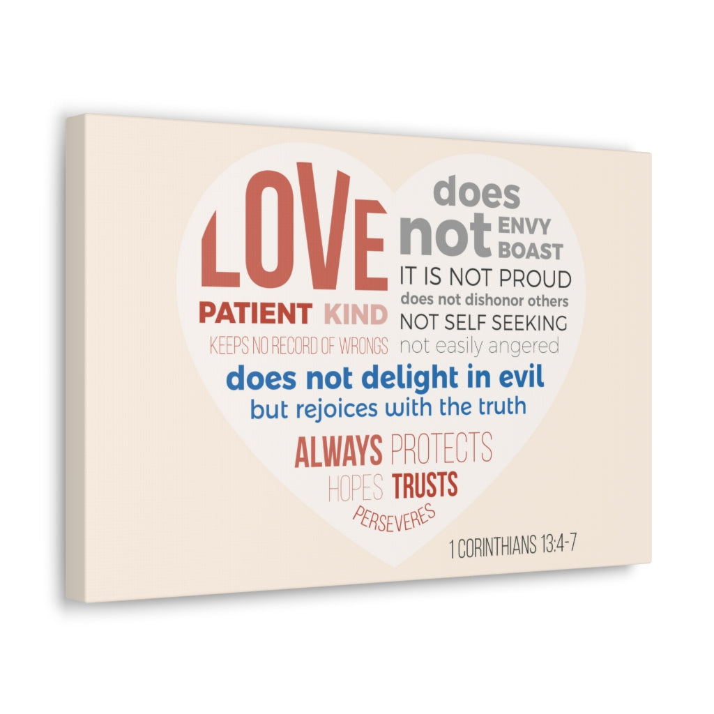 Scripture Walls Love Patient Kind 1 Corinthians 13:4-7 Christian Wall Art Bible Verse Print Ready To Hang Unframed-Express Your Love Gifts