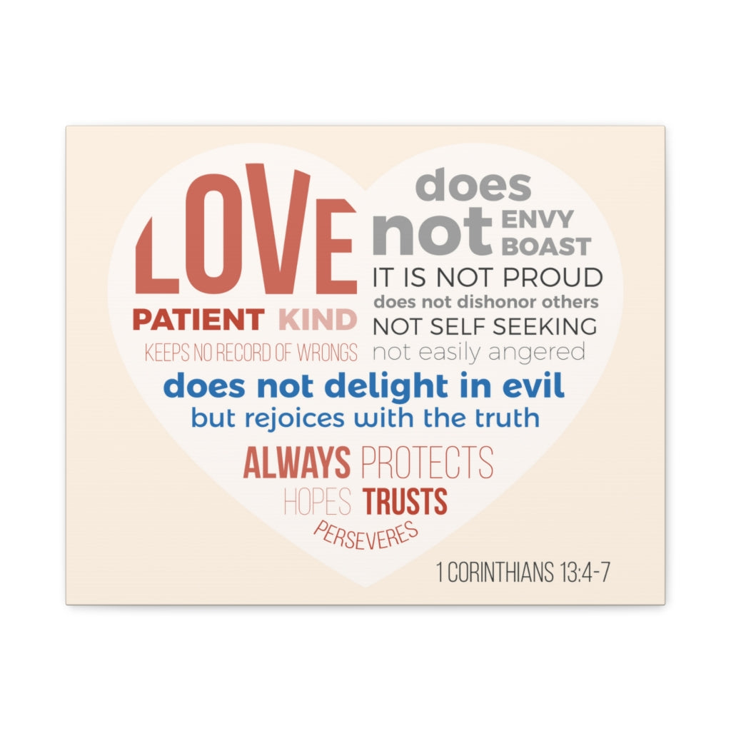 Scripture Walls Love Patient Kind 1 Corinthians 13:4-7 Christian Wall Art Bible Verse Print Ready To Hang Unframed-Express Your Love Gifts