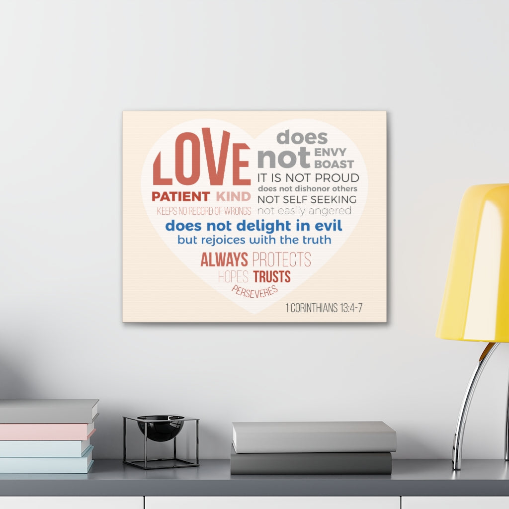 Scripture Walls Love Patient Kind 1 Corinthians 13:4-7 Christian Wall Art Bible Verse Print Ready To Hang Unframed-Express Your Love Gifts