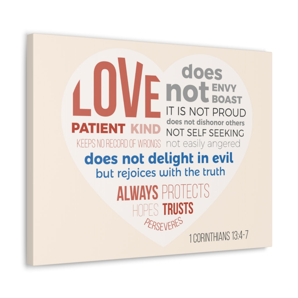 Scripture Walls Love Patient Kind 1 Corinthians 13:4-7 Christian Wall Art Bible Verse Print Ready To Hang Unframed-Express Your Love Gifts