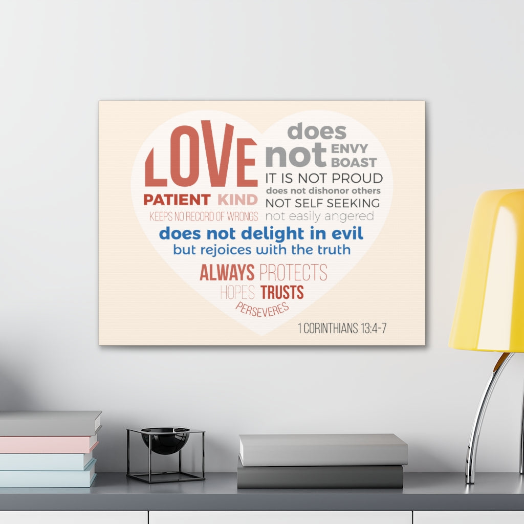 Scripture Walls Love Patient Kind 1 Corinthians 13:4-7 Christian Wall Art Bible Verse Print Ready To Hang Unframed-Express Your Love Gifts