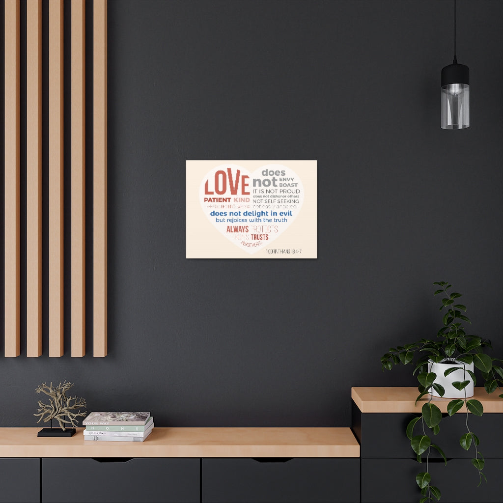 Scripture Walls Love Patient Kind 1 Corinthians 13:4-7 Christian Wall Art Bible Verse Print Ready To Hang Unframed-Express Your Love Gifts