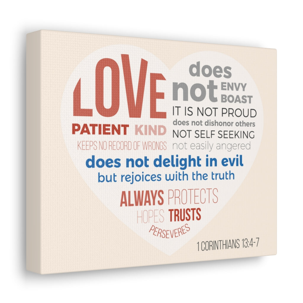 Scripture Walls Love Patient Kind 1 Corinthians 13:4-7 Christian Wall Art Bible Verse Print Ready To Hang Unframed-Express Your Love Gifts