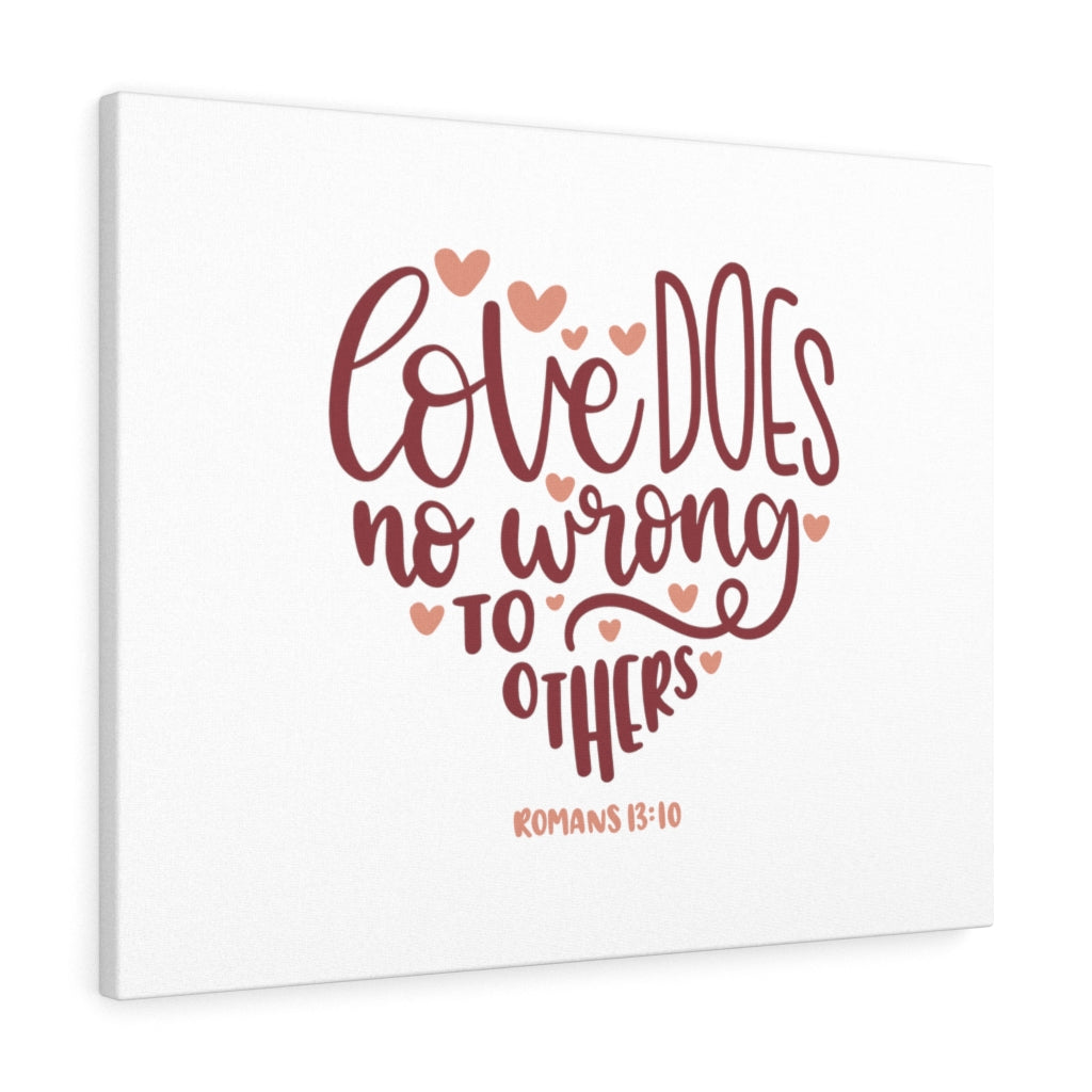 Scripture Walls Love Romans 13:10 Bible Verse Canvas Christian Wall Art Ready to Hang Unframed-Express Your Love Gifts