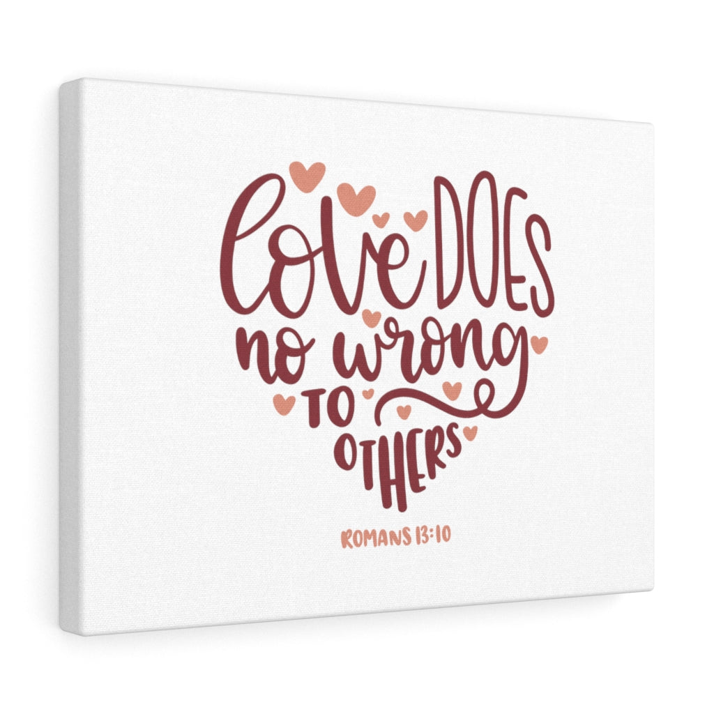 Scripture Walls Love Romans 13:10 Bible Verse Canvas Christian Wall Art Ready to Hang Unframed-Express Your Love Gifts
