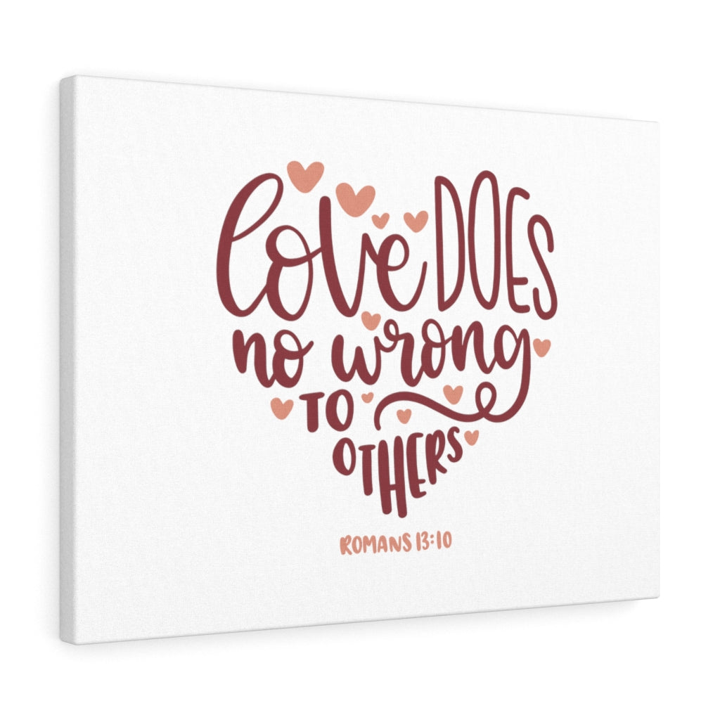 Scripture Walls Love Romans 13:10 Bible Verse Canvas Christian Wall Art Ready to Hang Unframed-Express Your Love Gifts