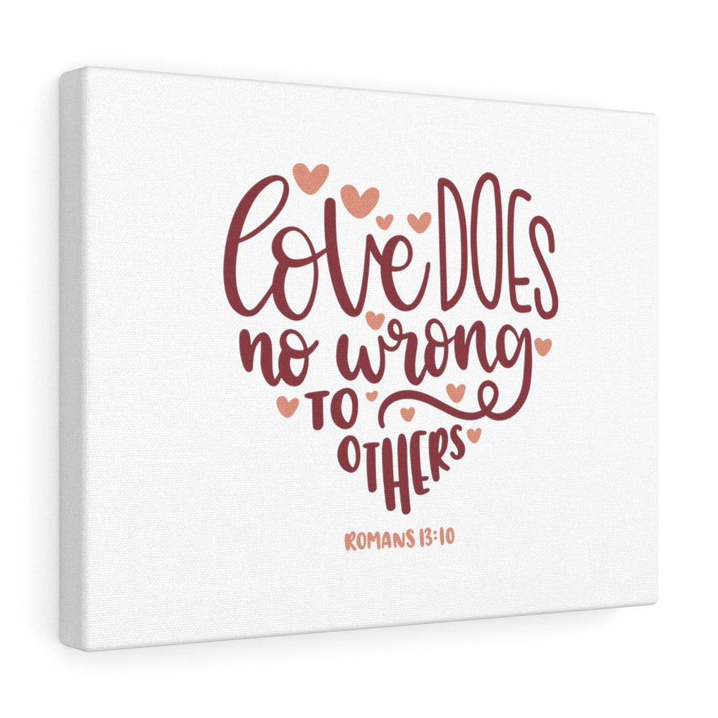 Scripture Walls Love Romans 13:10 Bible Verse Canvas Christian Wall Art Ready to Hang Unframed-Express Your Love Gifts