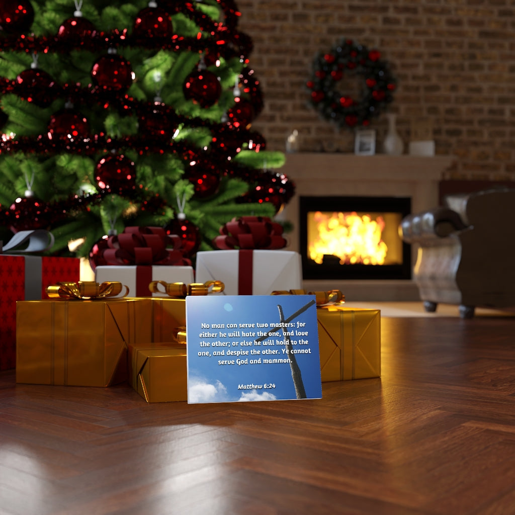 Scripture Walls Love The Other Matthew 6:24 Bible Verse Canvas Christian Wall Art Ready to Hang Unframed-Express Your Love Gifts