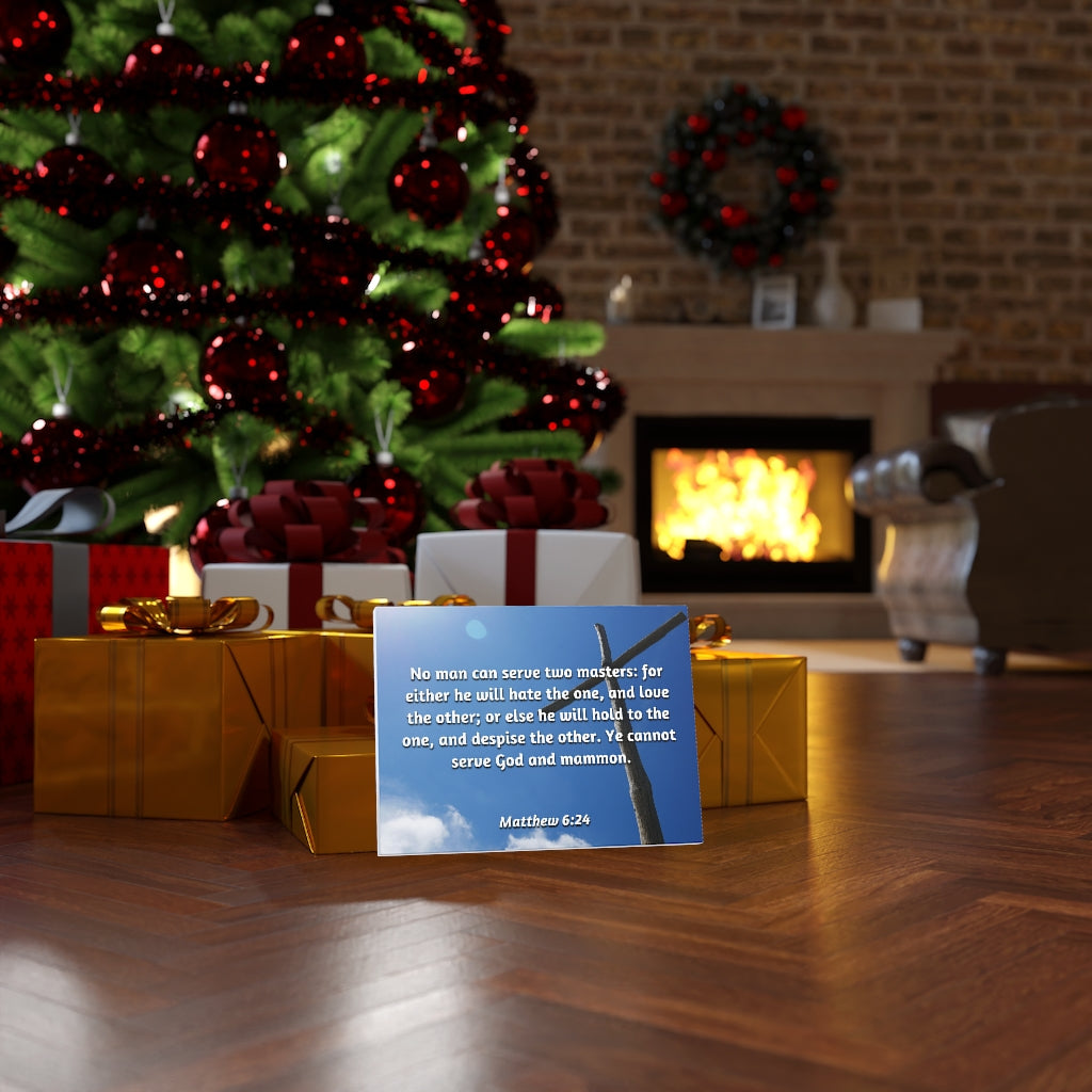 Scripture Walls Love The Other Matthew 6:24 Bible Verse Canvas Christian Wall Art Ready to Hang Unframed-Express Your Love Gifts