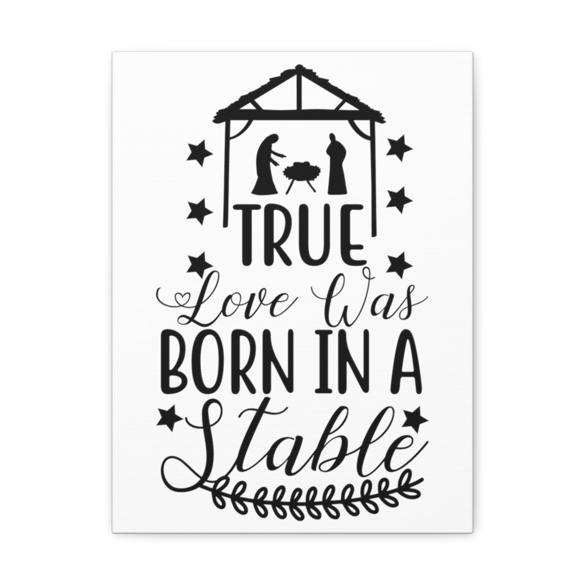 Scripture Walls Love Was Born 1 Corinthians 13:4-8 Christian Wall Art Print Ready to Hang Unframed-Express Your Love Gifts