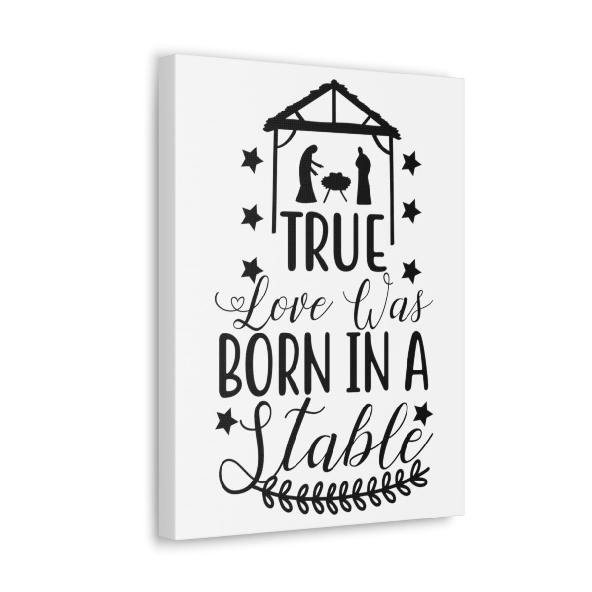 Scripture Walls Love Was Born 1 Corinthians 13:4-8 Christian Wall Art Print Ready to Hang Unframed-Express Your Love Gifts