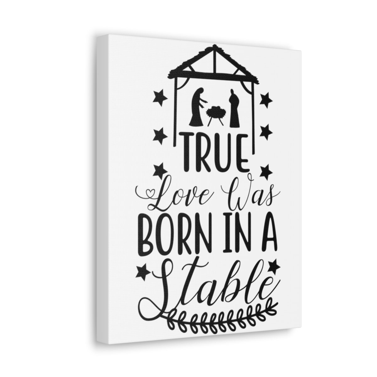 Scripture Walls Love Was Born 1 Corinthians 13:4-8 Christian Wall Art Print Ready to Hang Unframed-Express Your Love Gifts