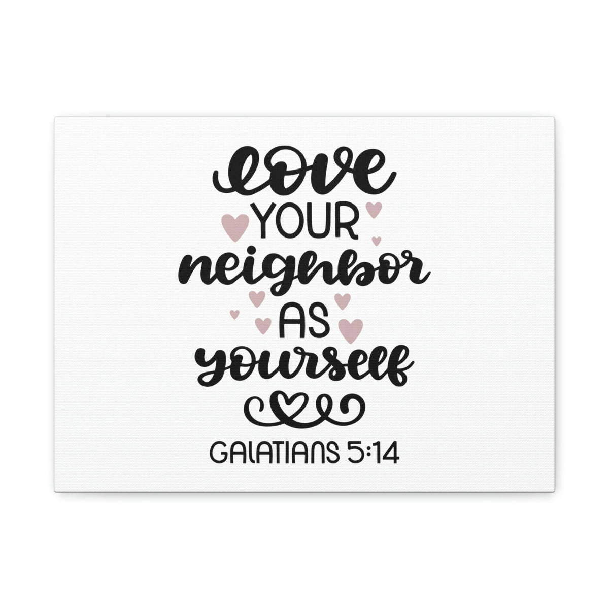Scripture Walls Love Your Neighbor Galatians 5:14 Hearts Christian Wall Art Bible Verse Print Ready to Hang Unframed-Express Your Love Gifts