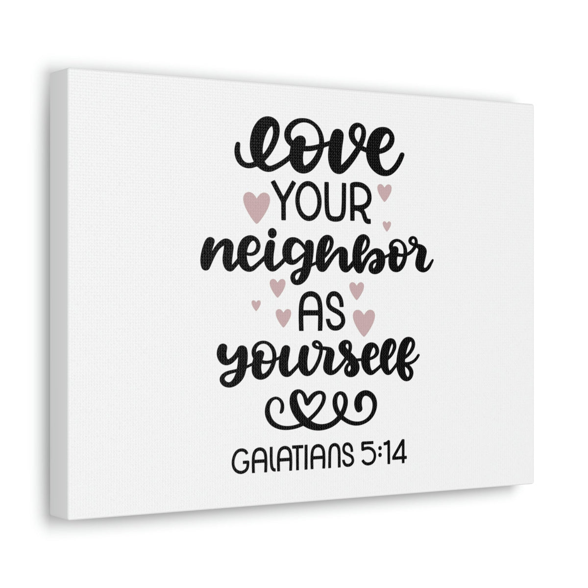 Scripture Walls Love Your Neighbor Galatians 5:14 Hearts Christian Wall Art Bible Verse Print Ready to Hang Unframed-Express Your Love Gifts