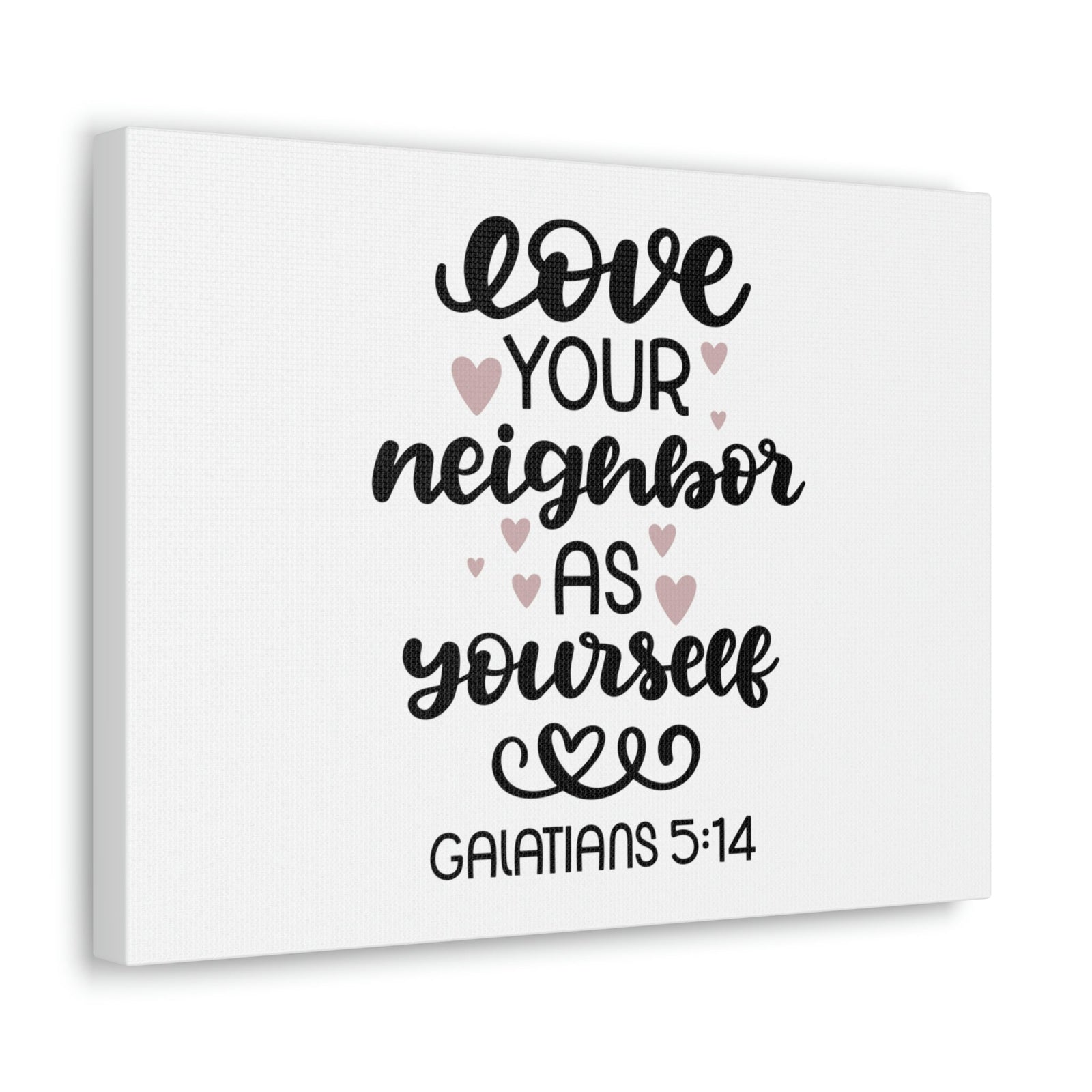 Scripture Walls Love Your Neighbor Galatians 5:14 Hearts Christian Wall Art Bible Verse Print Ready to Hang Unframed-Express Your Love Gifts