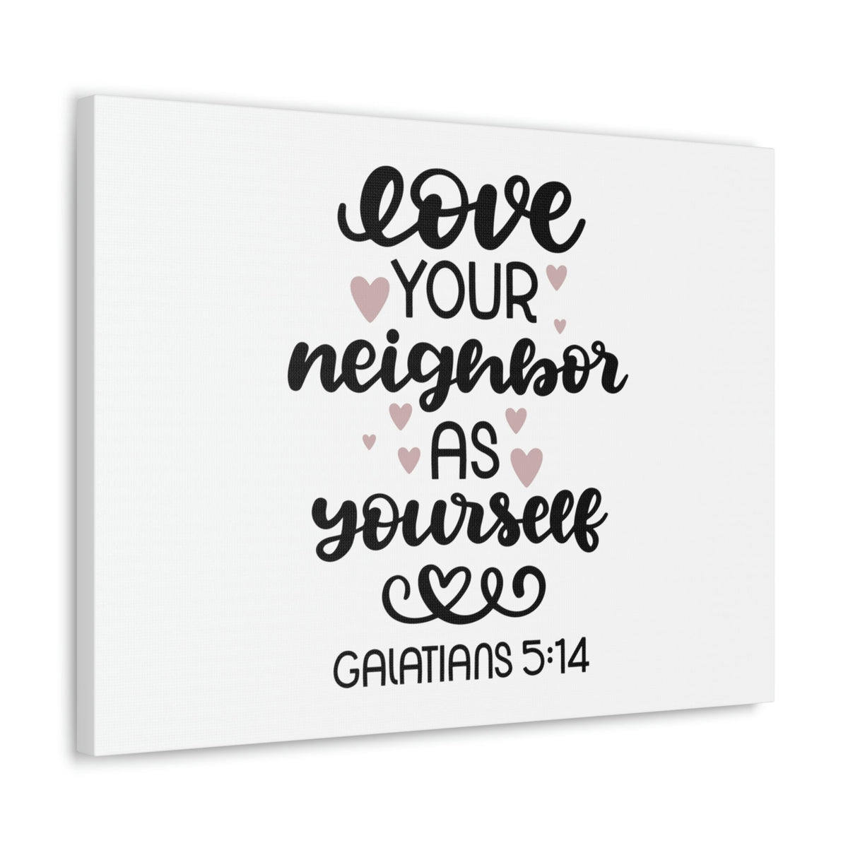 Scripture Walls Love Your Neighbor Galatians 5:14 Hearts Christian Wall Art Bible Verse Print Ready to Hang Unframed-Express Your Love Gifts